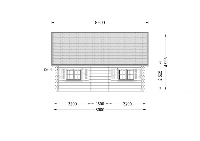 Blockbohlenhaus ERNI (44+44 mm) · Isoliert · ca. 70 m² – Bild 6