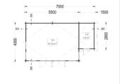Gartenhaus ERWIN 7x4 m 28 m² – Bild 6