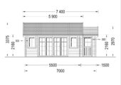 Gartenhaus ERWIN 7x4 m 28 m² – Bild 7