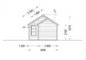 Gartenhaus ERWIN 7x4 m 28 m² – Bild 8