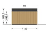Gartenhaus ERMONES (34mm + Holzverschalung), 4x3m, 12m² Isoliert – Bild 10