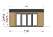 Gartenhaus ERMONES (34mm + Holzverschalung), 5x3m, 15m² Isoliert – Bild 8