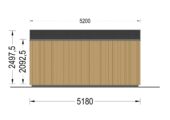 Gartenhaus ERMONES (34mm + Holzverschalung), 5x3m, 15m² Isoliert – Bild 10