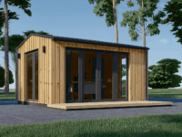 Gartenhaus ERMONES (34mm + Holzverschalung), 5x3m, 15m² Isoliert