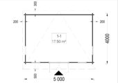 Gartenhaus aus Holz EBENSEE, 5x4 m, 20 m² – Bild 8