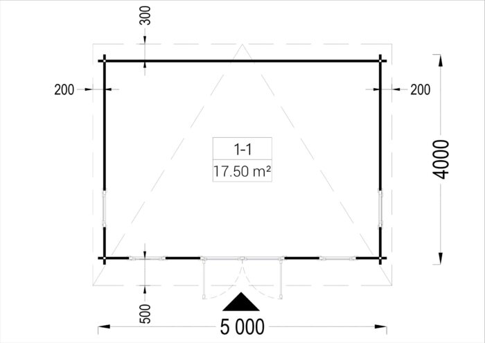 Gartenhaus aus Holz EBENSEE, 5x4 m, 20 m² – Bild 8