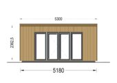 Gartenhaus EMIL (34mm + Holzverschalung ), 5x3m, 15m² – Bild 10