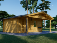 Gartenhaus KLAUS 6x6m, 36m² Isoliert