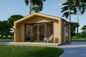 Gartenhaus ELSA (34 mm + Holzverschalung), 5x4m, 20m² Isoliert