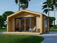 Gartenhaus ELSA (34 mm + Holzverschalung), 5x4m, 20m² Isoliert
