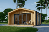 Gartenhaus ELSA (34 mm + Holzverschalung), 5x5m, 25m²