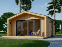 Gartenhaus ELSA (34 mm + Holzverschalung), 5x5m, 25m² Isoliert