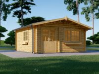 Premium Gartenhaus LINZ, 4x5m, 20m² Isoliert