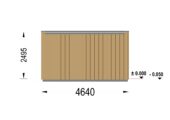 Gartensauna mit Vorraum DANIEL 34 mm + Holzverschalung), 4,6 x 2,1 m, 7,2 m² mit Terrase 6,7 m² – Bild 8