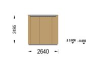 Gartensauna Erna (34 mm + Holzverschalung), 2,6 x 2,1 m, 3,8 m² – Bild 8