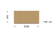 Gartensauna mit Vorraum DANIEL (34 mm + Holzverschalung), 5,1 x 5,1 m, 22 m² – Bild 10