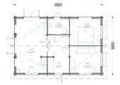 Blockbohlenhaus GRAZ (44+44 mm Isoliert) · 54 m² – Bild 10