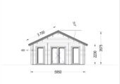 Blockbohlenhaus GRAZ (44+44 mm Isoliert) · 54 m² – Bild 6