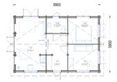Blockbohlenhaus GRAZ (44+44 mm · Extra Isoliert) · 54 m² – Bild 10
