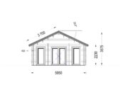 Blockbohlenhaus GRAZ (44+44 mm · Extra Isoliert) · 54 m² – Bild 6