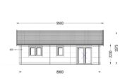 Blockbohlenhaus GRAZ (44+44 mm · Extra Isoliert) · 54 m² – Bild 7