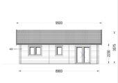 Blockbohlenhaus GRAZ (44+44 mm · Extra Isoliert) · 54 m² – Bild 7