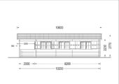 Blockbohlenhaus HANNES (Extra Isoliert, 44+44 mm) · 42 m² + 10 m² Terrasse · Pultdach – Bild 9
