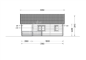 Blockbohlenhaus Innsbruck (44 mm) 36 m² mit 14 m² Schlafboden Isoliert – Bild 10