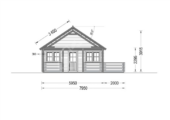 Blockbohlenhaus Innsbruck (44 mm) 36 m² mit 14 m² Schlafboden Isoliert – Bild 11