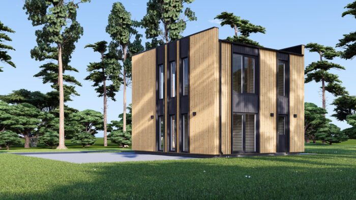 Holzhaus Kulm 4 (Isoliert , 66 mm + Holzverschalung), 49 m² – Bild 5