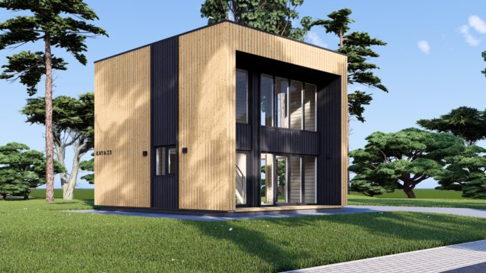 Holzhaus Kulm 4 (Isoliert , 66 mm + Holzverschalung), 49 m² – Bild 6