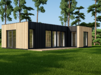 Holzhaus Laura 2 (66 mm + Holzverschalung) 50m² Isoliert