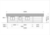 Blockbohlenhaus LEIBNITZ (Isoliert, 44+44 mm), 78 m² + 15 m² Terrasse – Bild 8