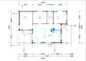Blockbohlenhaus LEIBNITZ (Isoliert, 44+44 mm), 78 m² + 15 m² Terrasse – Bild 6
