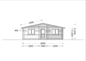 Blockbohlenhaus LEIBNITZ (Isoliert, 44+44 mm), 78 m² + 15 m² Terrasse – Bild 9
