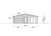 Blockbohlenhaus LEIBNITZ (Isoliert, 44+44 mm), 78 m² + 15 m² Terrasse – Bild 7