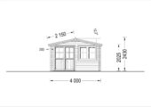 Premium Gartenhaus LINZ, 4x5m, 20m² Isoliert – Bild 7