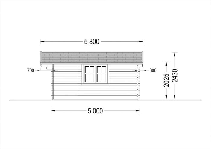 Premium Gartenhaus LINZ, 4x5m, 20m² Isoliert – Bild 8