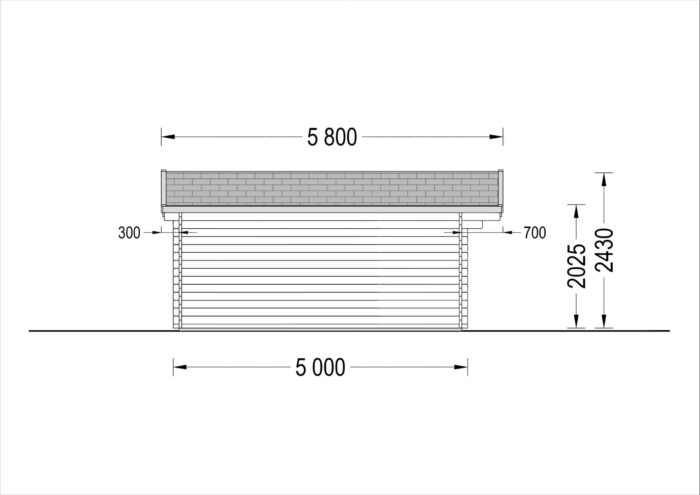 Premium Gartenhaus LINZ, 4x5m, 20m² Isoliert – Bild 10