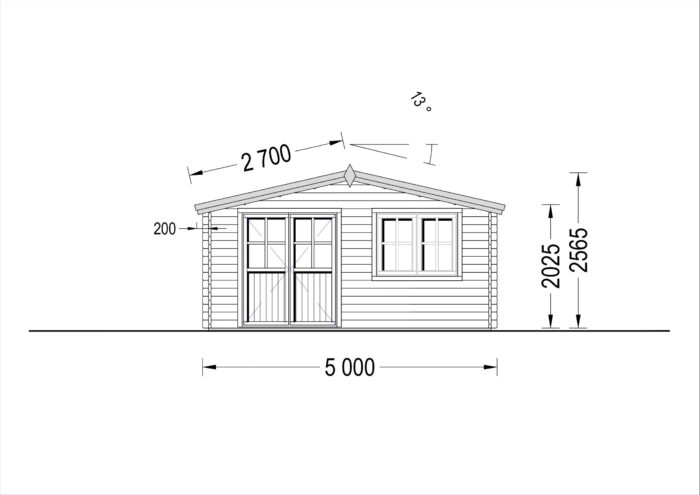 Gartenhaus LINZ, 5x4m, 20m² – Bild 6