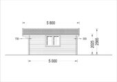Premium Gartenhaus LINZ 5x5m, 25m² – Bild 9