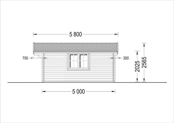 Premium Gartenhaus LINZ 5x5m, 25m² – Bild 9
