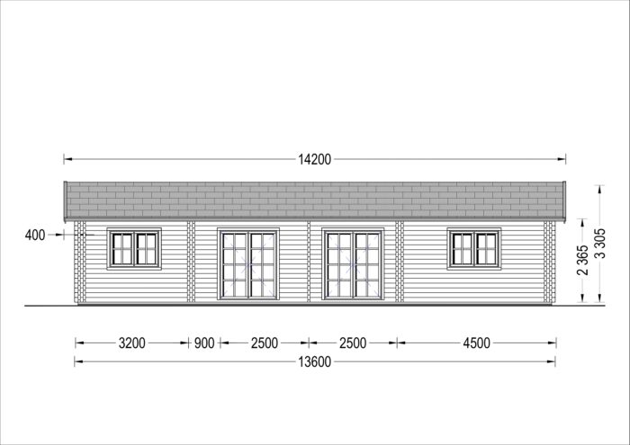 Blockbohlenhaus LIENZ (44+44 mm Isoliert) · 103 m² – Bild 8