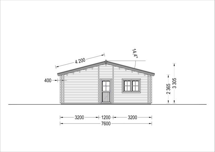 Blockbohlenhaus LIENZ (44+44 mm Isoliert) · 103 m² – Bild 9
