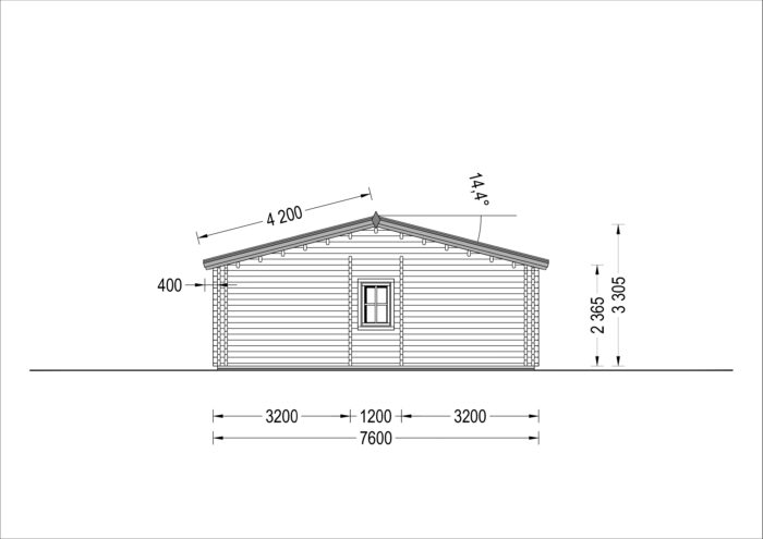 Blockbohlenhaus LIENZ (44+44 mm Isoliert) · 103 m² – Bild 7
