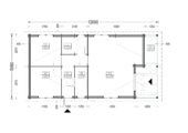 Blockbohlenhaus LUDWIG (Isoliert, 44+44 mm), 6x12m, 72m² – Bild 8