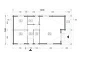 Blockbohlenhaus LUDWIG (Isoliert, 44+44 mm), 6x12m, 72m² – Bild 8