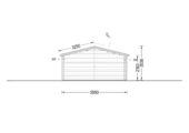 Blockbohlenhaus LUDWIG (Isoliert, 44+44 mm), 6x12m, 72m² – Bild 10