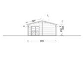 Blockbohlenhaus LUDWIG (Isoliert, 44+44 mm), 6x12m, 72m² – Bild 7