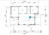 Blockbohlenhaus SCHLADMING (Isoliert, 44+44 mm), 78 m² + 15 m² Terrasse – Bild 9